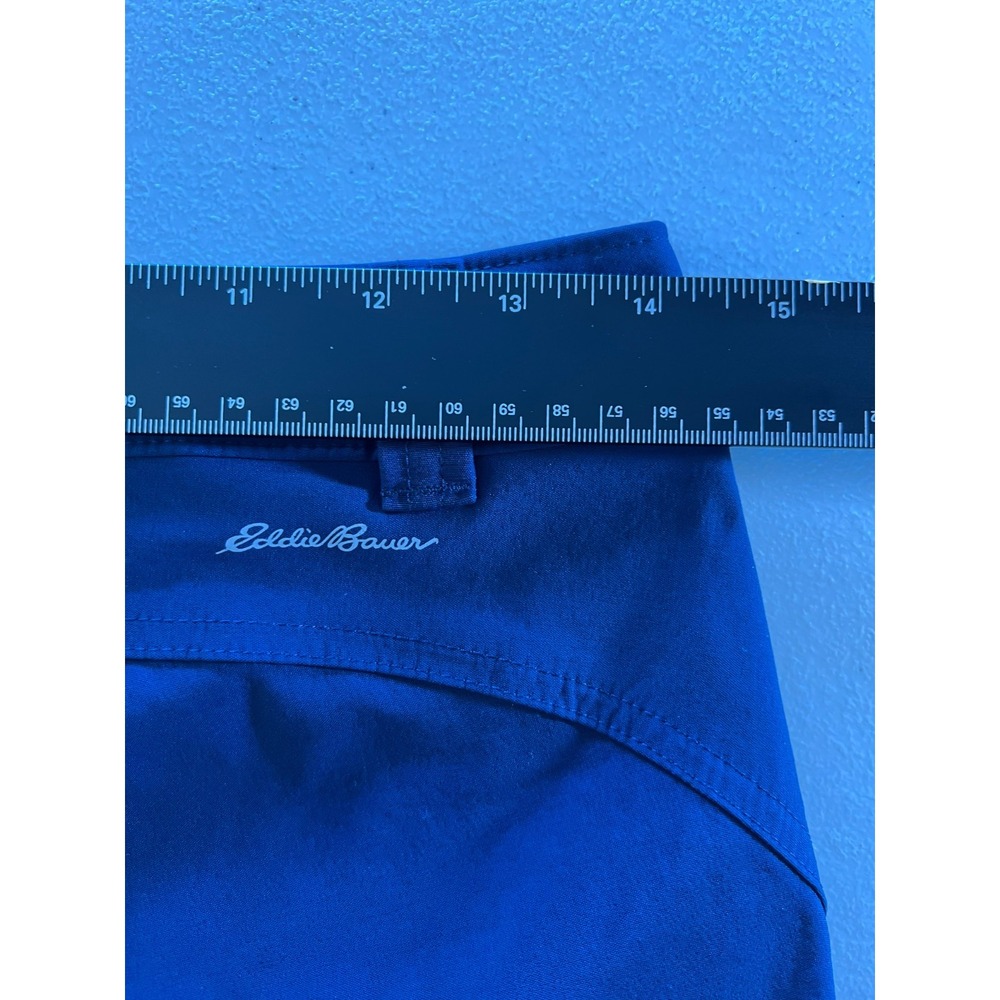 Eddie Bauer Womens 4 Navy Blue Hiking Capri Pants Stretch Cargo 28x20 - Picture 6 of 10